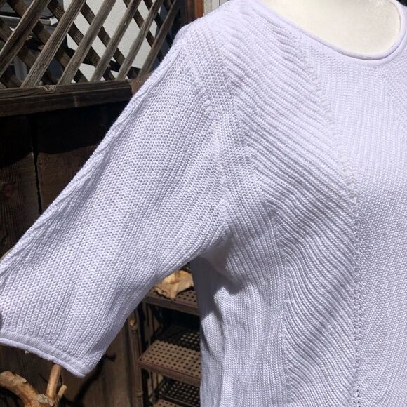 Norm Thompson Half Sleeve Textured Sweater - Picture 2 of 5